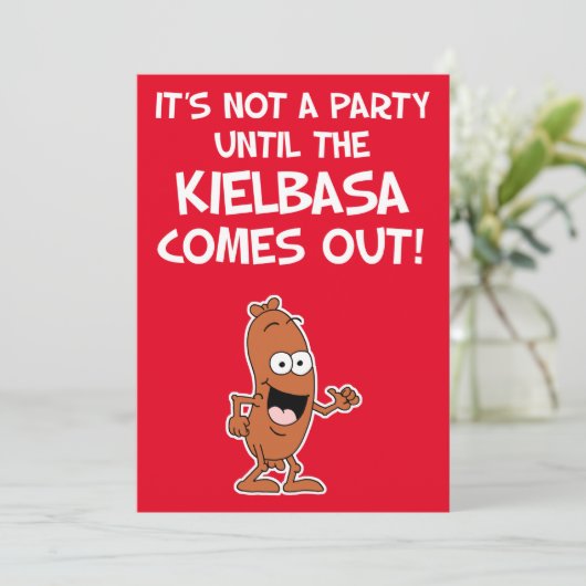 Geen partij tot de Poolse uitnodiging van Kielbasa (Staand voorkant)