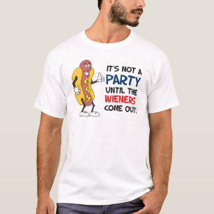 Geen Partij tot de Wieners uit Hete Hond komen T-shirt