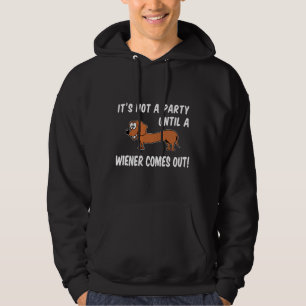 Geen partij tot een vrouw uit Dachshund Fun komt Hoodie