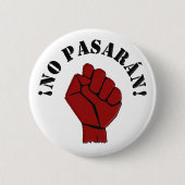 GEEN PASARAN RONDE BUTTON 5,7 CM (Voorkant)