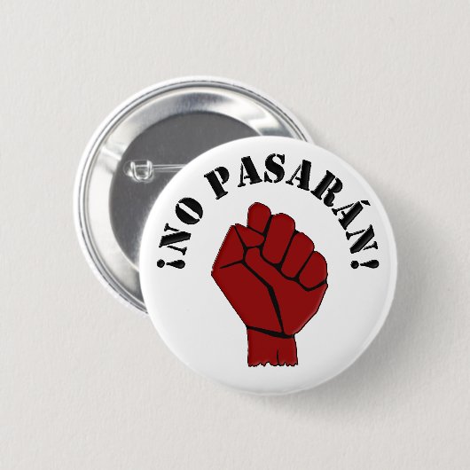 GEEN PASARAN RONDE BUTTON 5,7 CM (Voorkant /achterkant)