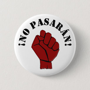 GEEN PASARAN RONDE BUTTON 5,7 CM