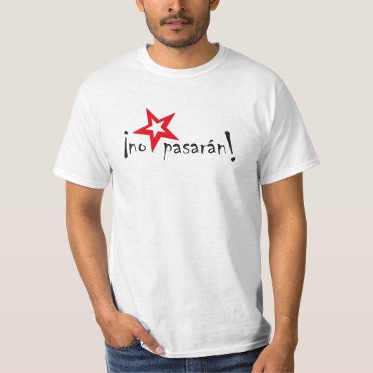 Geen pasaran t-shirt (Voorkant)