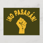 Geen Pasaran - zij gaan niet over Briefkaart (Voorkant)