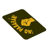 Geen Pasaran - zij gaan niet over Magneet (Rechterzijde)