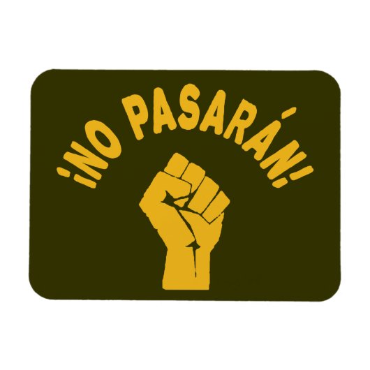 Geen Pasaran - zij gaan niet over Magneet (Horizontaal)