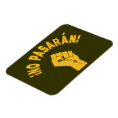 Geen Pasaran - zij gaan niet over Magneet (Linkerzijde)