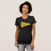 Geen passerende Gebied Womens T-Shirt (Voorkant volledig)