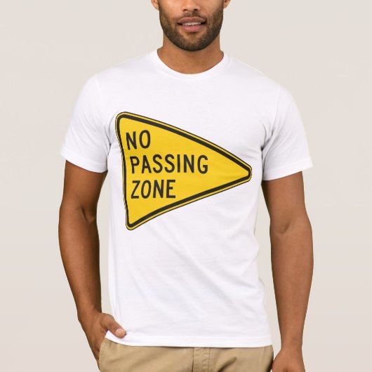 Geen Passing Zone Mannen T-shirt (Voorkant)
