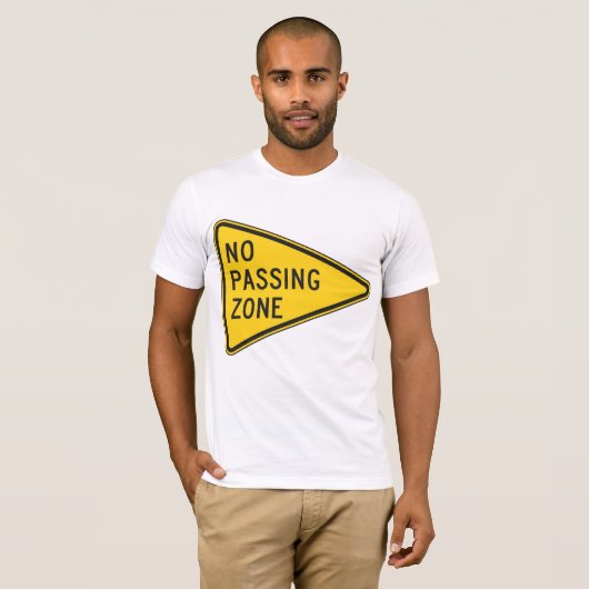 Geen Passing Zone Mannen T-shirt (Voorkant volledig)