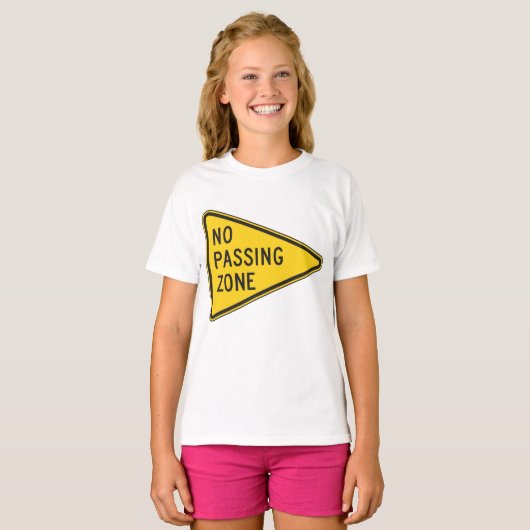 Geen Passing Zone Meisjes T-shirt (Voorkant volledig)