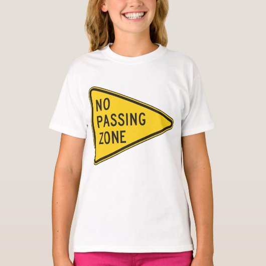 Geen Passing Zone Meisjes T-shirt (Voorkant)