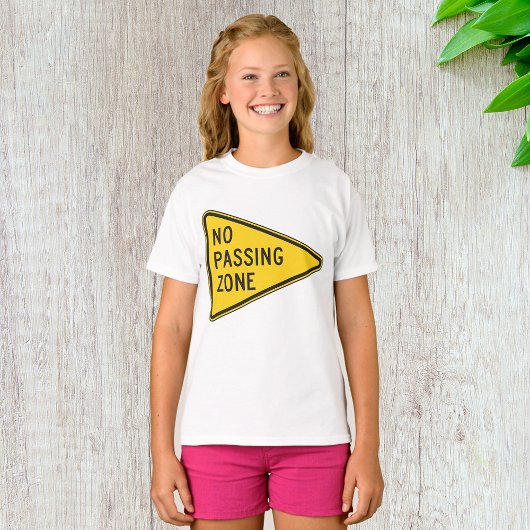 Geen Passing Zone Meisjes T-shirt