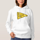 Geen Passing Zone Vrouwen Hoodie (Voorkant)