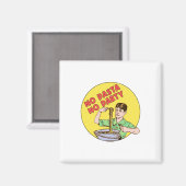 Geen pasta Geen partij Magneet (Voorkant / Achterkant)