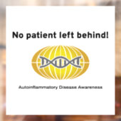 Geen patiënt achtergelaten achter het venster Stic Raamsticker (Vel 2)