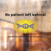 Geen patiënt achtergelaten achter raam Sticker (Vel 2)