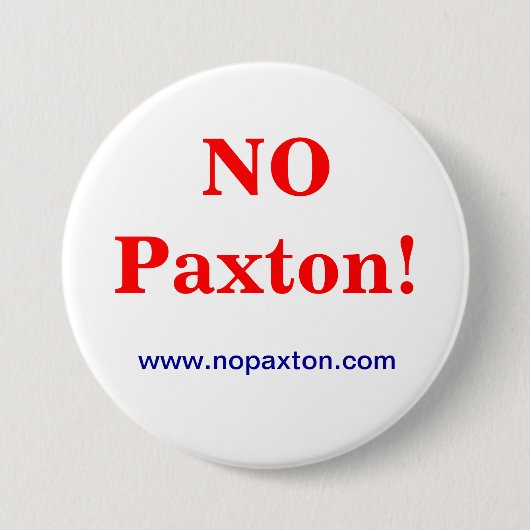 Geen Paxton Ronde Button 7,6 Cm (Voorkant)