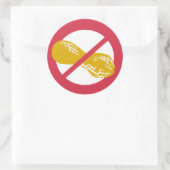 Geen Peanuts Food Allergy Alert Stickers (Tas)