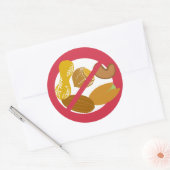 Geen Peanuts of Nuts Food Allergie Alert Stickers (Envelop)