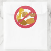 Geen Peanuts of Nuts Food Allergie Alert Stickers (Tas)