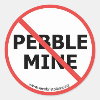 Geen Pebble Mine Sticker