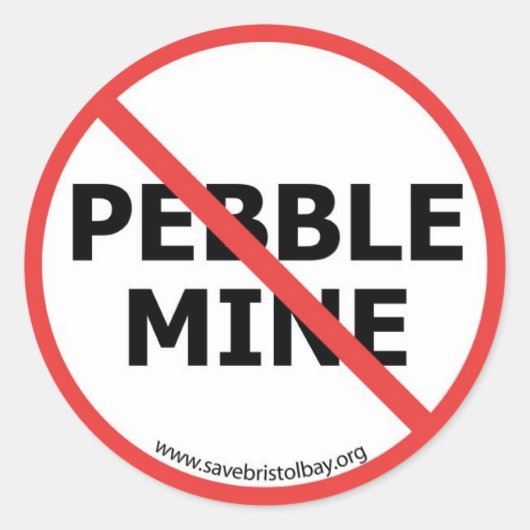 Geen Pebble Mine Sticker (Voorkant)