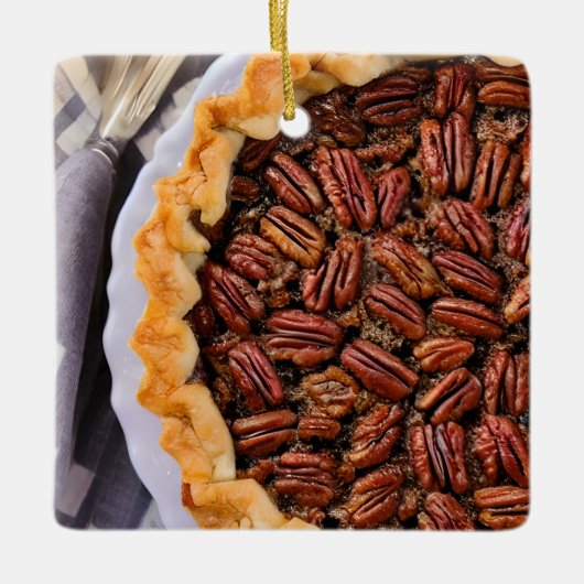 Geen Pecan op je Cadeaus | Grappig eten Pun Keramisch Ornament (Voorkant)