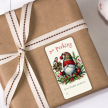 Geen Peeking Holiday Christmas Gnome Stickers