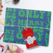 Geen Peeking Schattigee Kinder Kerst Cadeaulabel