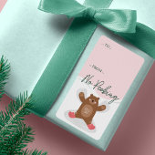 Geen Peeking Woodland Beer Sneeuwengel Van Etiket