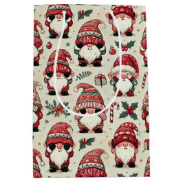 Geen Peking Geïllustreerde Gnome Kerstvakantie Medium Cadeauzakje