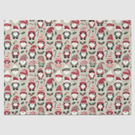 Geen Peking Gnomes Kerstvakantie Gecoördineerd Tissuepapier