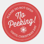 Geen Peking. Kerst stickers (Voorkant)