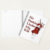 Geen peking onder mijn kilt Funny Scottish Planner (Display)