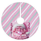 Geen Peking Roze en munt Bubble Gum Santa Kerstboom Rok (Voorkant)