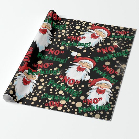 Geen peking - Santa Claus Cadeaupapier (Uitgerold)