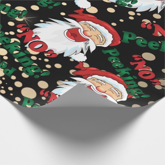 Geen peking - Santa Claus Cadeaupapier (Hoek)