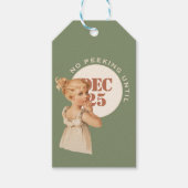 Geen peking tot 25 dec. Gift Label Cadeaulabel (Voorkant)