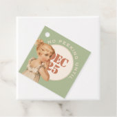 Geen peking tot Kerstmis of  meisje van Birthday Bedankjes Labels (In situ)