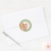 Geen peking tot Kerstmis of  meisje van Birthday Ronde Sticker (Envelop)