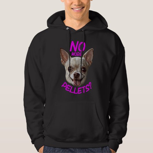 Geen pellets Chihuahua Hoodie (Voorkant)