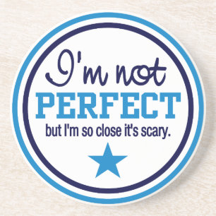 GEEN PERFECT onderzetter - blauw