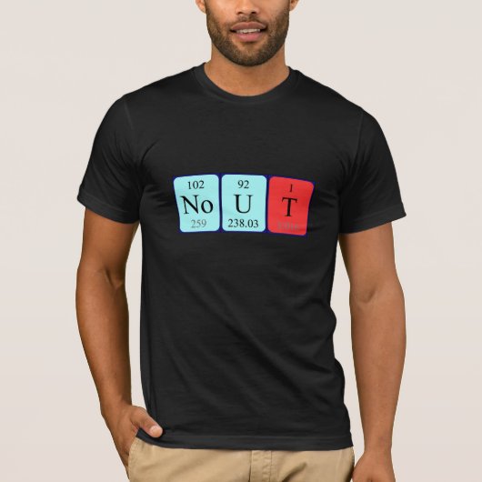Geen periodiek shirt van de lijstnaam (Voorkant)