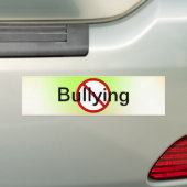 Geen pesten bumpersticker (Op auto)