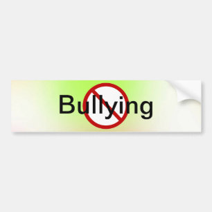Geen pesten bumpersticker