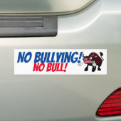 Geen pesten! GEEN BULL! Bus Stap Sign. Bumpersticker (Op auto)