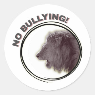 Geen pesten - laat je stem horen! ronde sticker