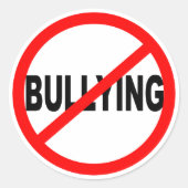 Geen pesten rond Stickers (Voorkant)