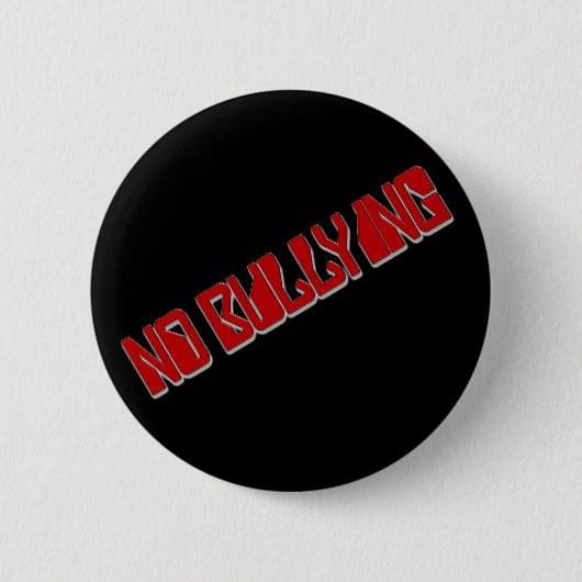 Geen pesten ronde button 5,7 cm (Voorkant)